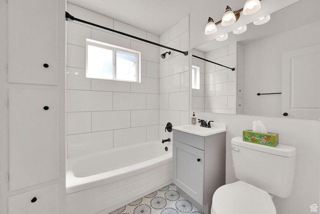 819 E 1100 N, Ogden, UT 84404 - full bathroom featuring vanity, washtub / shower combination, and tile patterned floors