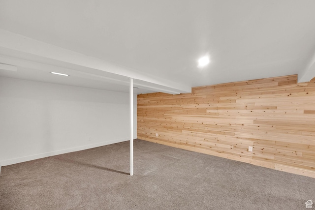 819 E 1100 N, Ogden, UT 84404 - finished basement featuring wooden walls and carpet flooring
