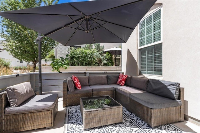 10606 S Redknife Dr, South Jordan, UT 84009 - view of patio / terrace with outdoor lounge area