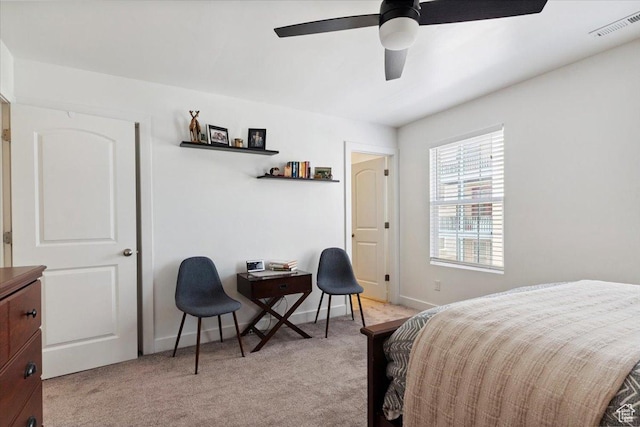10606 S Redknife Dr, South Jordan, UT 84009 - bedroom featuring light colored carpet and ceiling fan