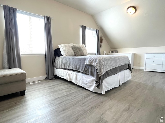 908 W Timpie Rd S, Tooele, UT 84074 - bedroom with wood finished floors and vaulted ceiling