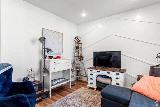 48 E Cedar Ln, Malad City, ID 83252 - living room featuring wood finished floors
