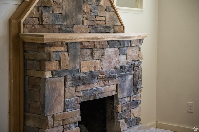 168 S 100 W, Roosevelt, UT 84066 - detailed view of a stone fireplace and baseboards