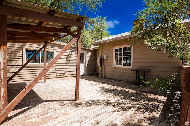 168 S 100 W, Roosevelt, UT 84066 - view of wooden terrace