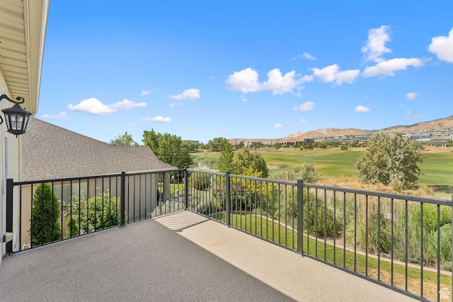 2886 N Desert Forest Ln, Lehi, UT 84043 - balcony featuring a mountain view and view of golf course