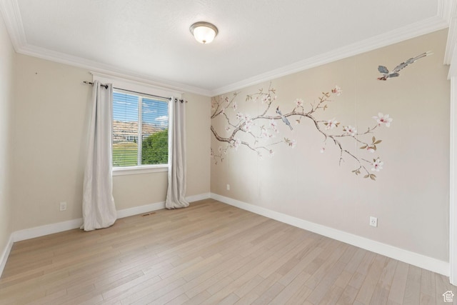 2886 N Desert Forest Ln, Lehi, UT 84043 - empty room with ornamental molding and light wood-type flooring