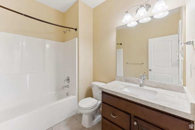 2886 N Desert Forest Ln, Lehi, UT 84043 - full bath with tile patterned flooring, vanity, and bathing tub / shower combination