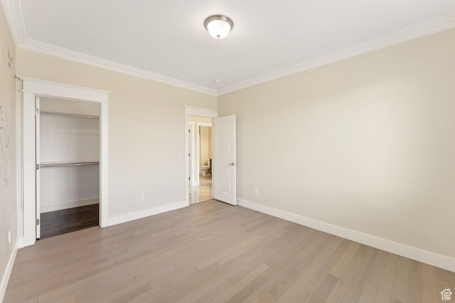 2886 N Desert Forest Ln, Lehi, UT 84043 - unfurnished bedroom featuring light wood finished floors and ornamental molding