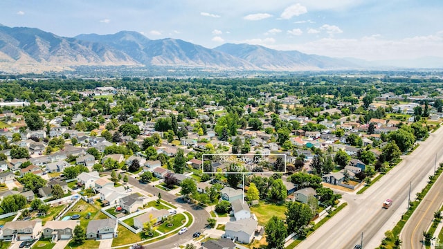 232 Sunstone Cir W, Logan, UT 84321 - aerial perspective of suburban area with a mountain backdrop