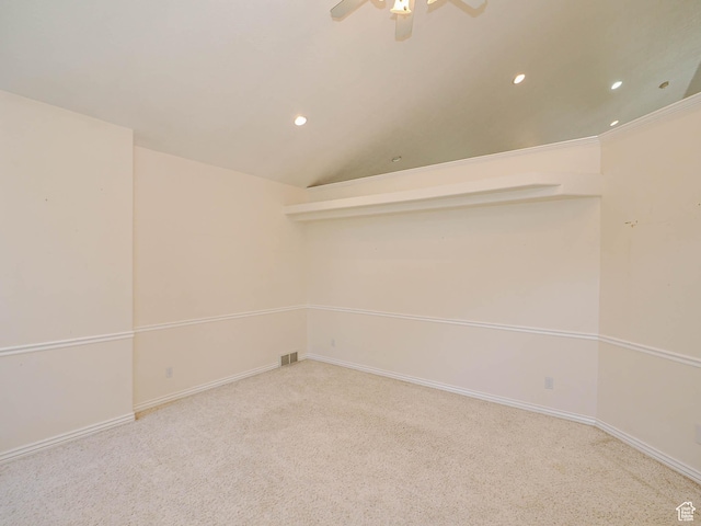 1539 S 50 E, Salem, UT 84653 - spare room featuring carpet flooring, recessed lighting, and ceiling fan