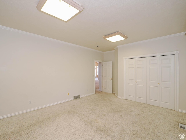 1539 S 50 E, Salem, UT 84653 - unfurnished bedroom featuring crown molding, carpet floors, and a closet