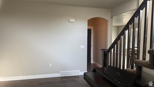 559 E Petersen Pkwy, South Weber, UT 84405 - stairway with arched walkways and wood finished floors