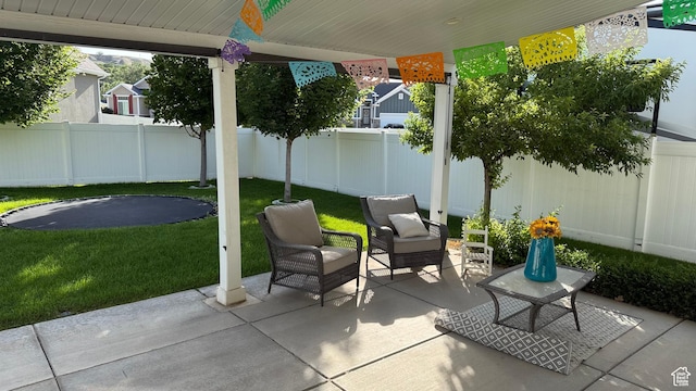 559 E Petersen Pkwy, South Weber, UT 84405 - fenced backyard featuring a patio area
