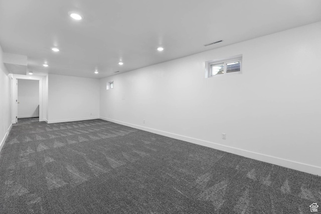 271 S Barratt Cir, American Fork, UT 84003 - basement with recessed lighting and dark colored carpet