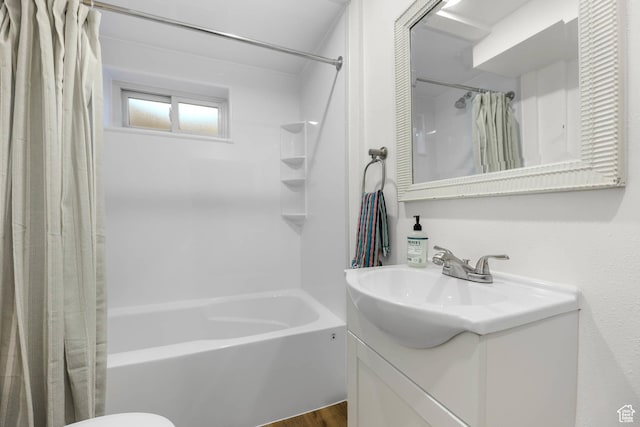 271 S Barratt Cir, American Fork, UT 84003 - bathroom featuring vanity and shower / bath combination with curtain