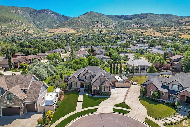 789 Eliza Ct, Farmington, UT 84025 - aerial perspective of suburban area featuring a mountainous background