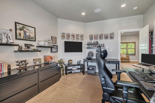 789 Eliza Ct, Farmington, UT 84025 - home office featuring light colored carpet and recessed lighting