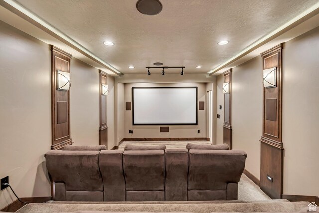 789 Eliza Ct, Farmington, UT 84025 - cinema with a textured ceiling and recessed lighting