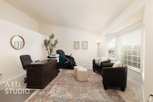 796 N 200 W, American Fork, UT 84003 - office area featuring vaulted ceiling and carpet flooring