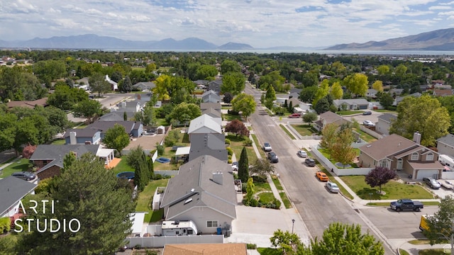 796 N 200 W, American Fork, UT 84003 - aerial view of residential area with a mountain backdrop
