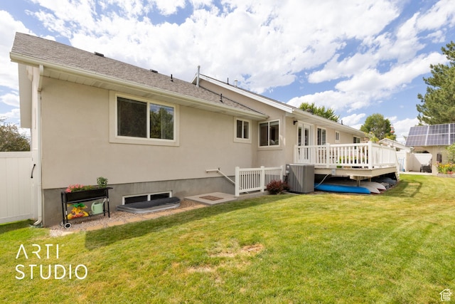 796 N 200 W, American Fork, UT 84003 - back of property with a wooden deck and stucco siding