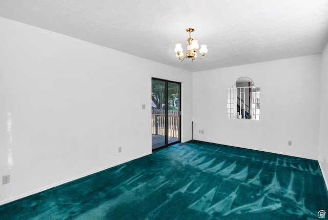 458 E 200 S, Annabella, UT 84711 - carpeted empty room with a chandelier and baseboards