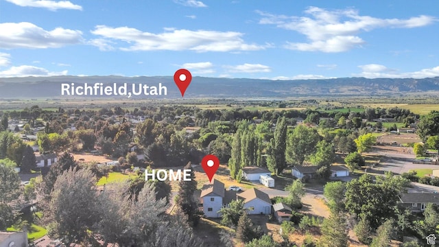 458 E 200 S, Annabella, UT 84711 - aerial overview of property's location featuring a mountain backdrop