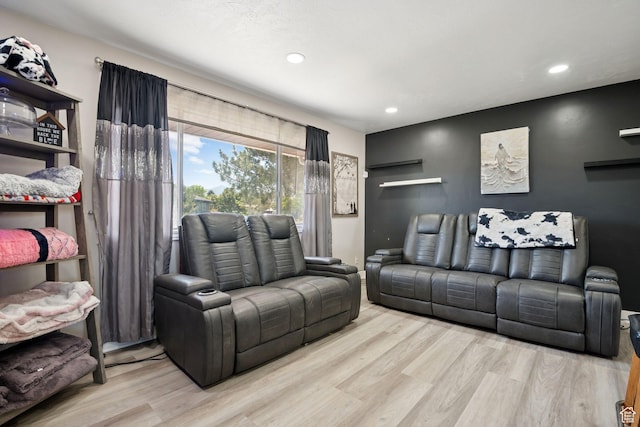 4807 S Heath Ave W, Salt Lake City, UT 84118 - living area with wood finished floors and recessed lighting