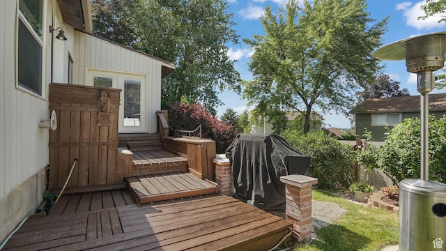 2275 E 9800 S, Sandy, UT 84092 - wooden deck with grilling area