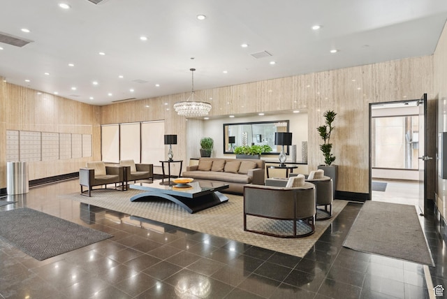 48 W 300 S Unit 1405N, Salt Lake City, UT 84101 - community lobby featuring recessed lighting, a high ceiling, and wood walls