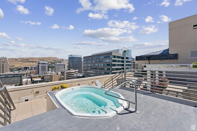 48 W 300 S Unit 1405N, Salt Lake City, UT 84101 - view of pool featuring a view of city and a community hot tub