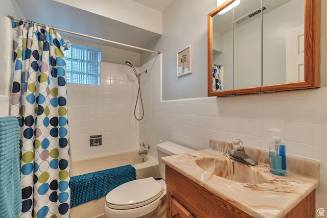 3161 S 8520 W, Magna, UT 84044 - full bath with tile walls, shower / bath combination with curtain, and vanity