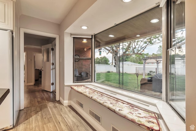 3161 S 8520 W, Magna, UT 84044 - hall with light wood-style flooring and recessed lighting
