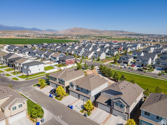 132 E Geyser Ct, Saratoga Springs, UT 84045 - aerial view of residential area featuring mountains