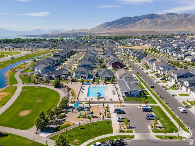132 E Geyser Ct, Saratoga Springs, UT 84045 - view of property location featuring nearby suburban area and a water and mountain view