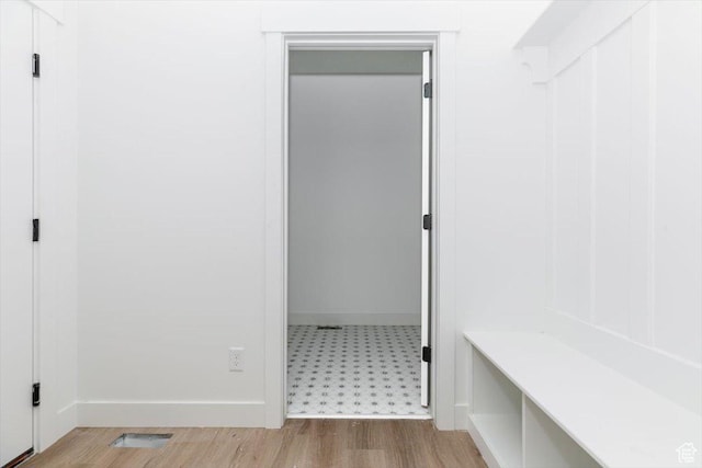 880 E 130 N, Hyde Park, UT 84318 - mudroom featuring baseboards and wood finished floors