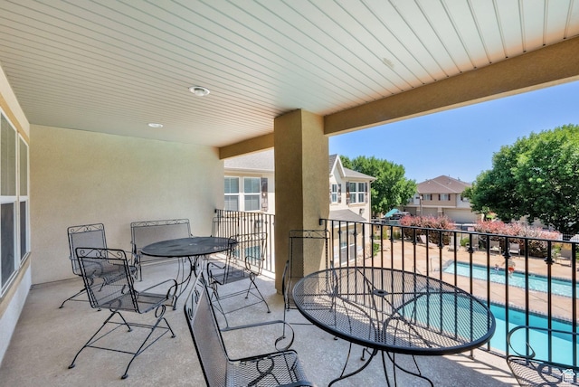 3908 W Lorient Ave, West Jordan, UT 84084 - patio / terrace with a community pool and a residential view