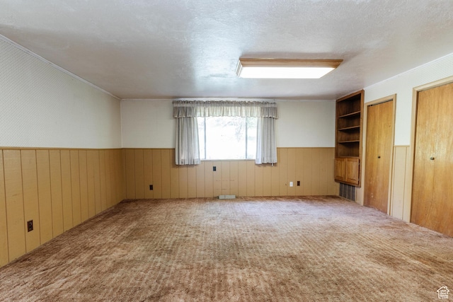 85 E 500 S, Providence, UT 84332 - unfurnished room with a wainscoted wall, carpet floors, and wood walls