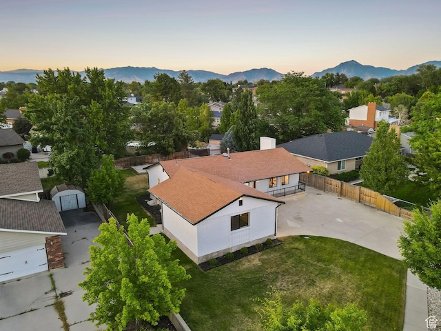 932 W Walden Meadows Dr S, Salt Lake City, UT 84123 - aerial view at dusk of a mountain view