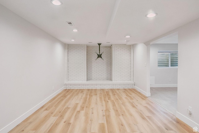 932 W Walden Meadows Dr S, Salt Lake City, UT 84123 - unfurnished living room featuring recessed lighting and light wood finished floors