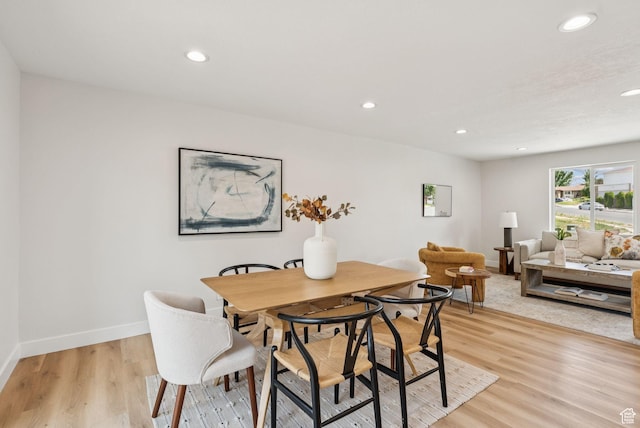 932 W Walden Meadows Dr S, Salt Lake City, UT 84123 - dining room featuring recessed lighting and light wood-style flooring