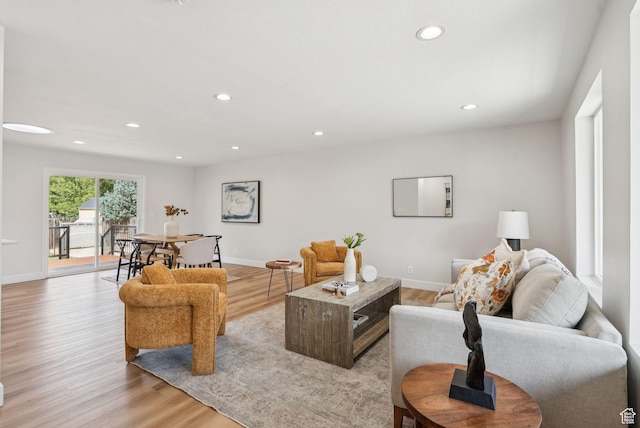 932 W Walden Meadows Dr S, Salt Lake City, UT 84123 - living area featuring light wood finished floors and recessed lighting