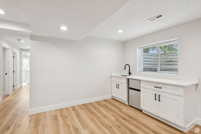 932 W Walden Meadows Dr S, Salt Lake City, UT 84123 - bar featuring fridge, light wood-type flooring, and recessed lighting