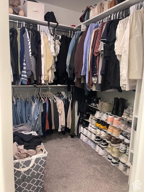 4542 Parkes Peak Ln, Riverton, UT 84096 - spacious closet featuring carpet flooring