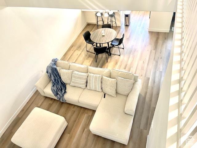 4542 Parkes Peak Ln, Riverton, UT 84096 - living area featuring wood finished floors