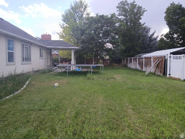 83 E 1820 S, Orem, UT 84058 - fenced backyard featuring a trampoline