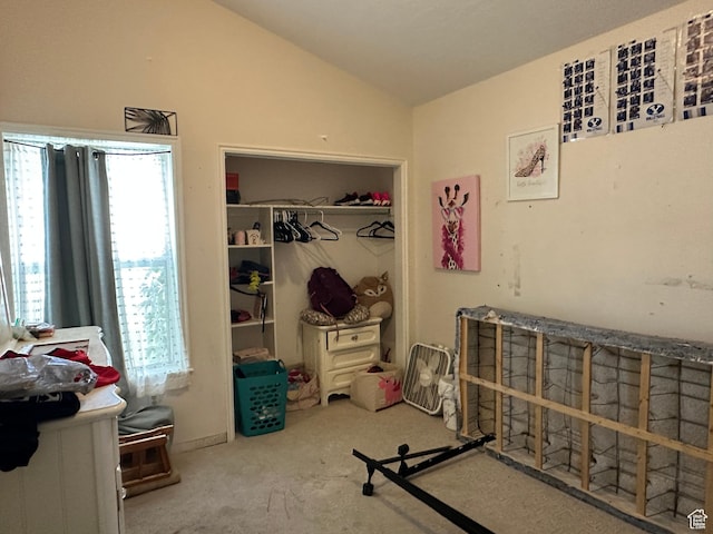 83 E 1820 S, Orem, UT 84058 - carpeted bedroom with vaulted ceiling and a closet