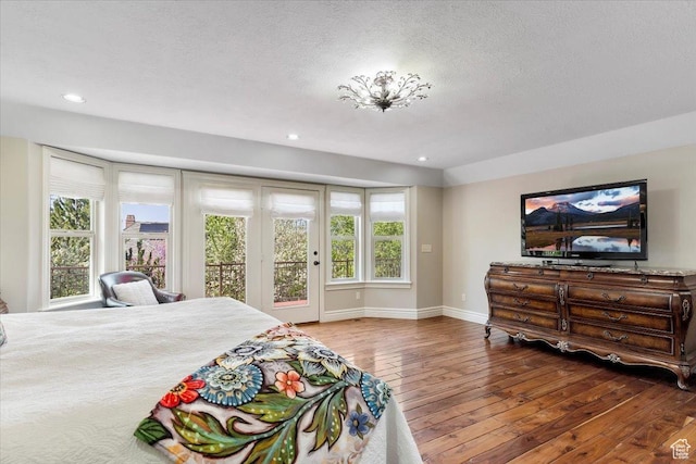 1711 N Compton Rd, Farmington, UT 84025 - bedroom featuring hardwood / wood-style flooring, recessed lighting, and a textured ceiling