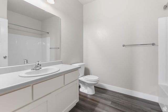 4234 W Mckellen Dr S Unit G301, Herriman, UT 84096 - bathroom featuring vanity, wood finished floors, and a shower