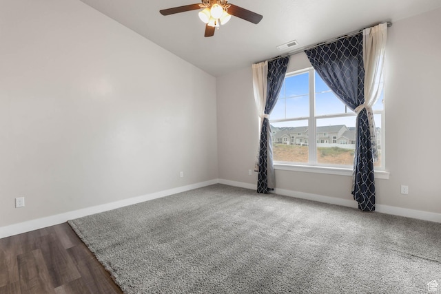 4234 W Mckellen Dr S Unit G301, Herriman, UT 84096 - spare room with ceiling fan and lofted ceiling